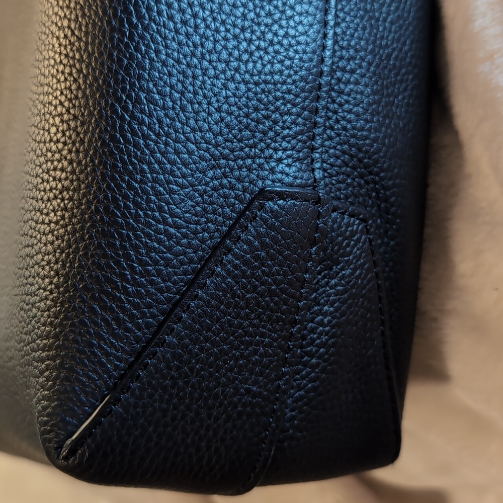 🆕 Dressupyourpurse DUYP Melodie Black Leather Tote - Picture 8 of 10